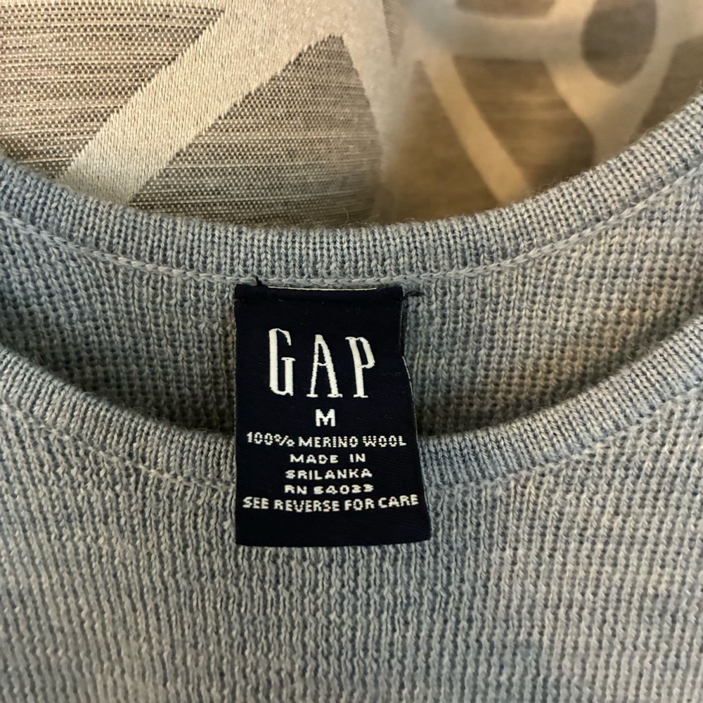 GAP Vintage Sweater Tank (Ice Blue) Size M - Picture 4 of 5